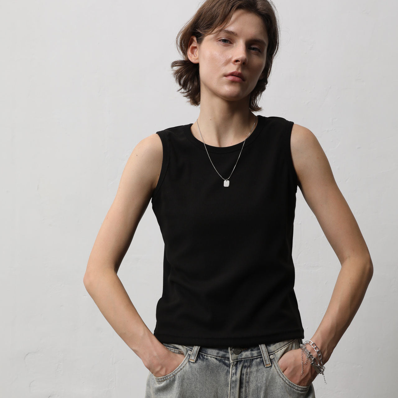 2 Pack- Masc-Fit Sleeveless Tops｜Muscle Tank + Tank Top for Tomboy, Transmasc, FTM & Non-binary