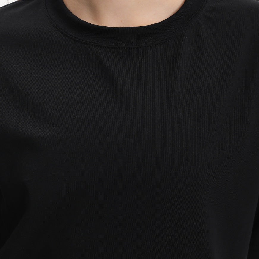 MASC-FIT RESHAPE™ Cotton Boxy Tee w/Back Logo Tape for Tomboy, Trans Masc, FTM, Non-binary
