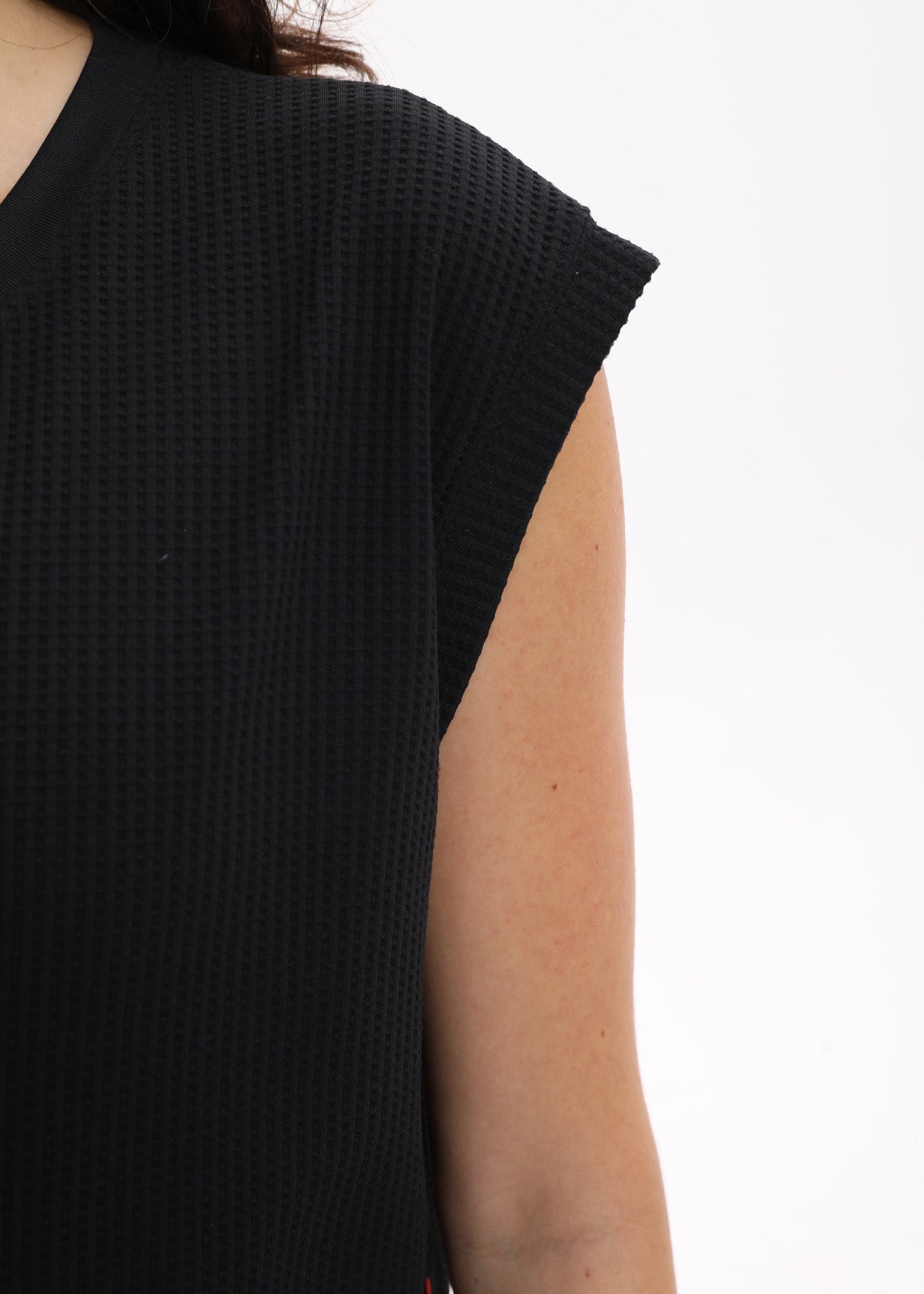 MASC MOTION™ Waffle Quick-Dry V-Neck Muscle Vest for Tomboy, Trans Masc, FTM, Non-binary