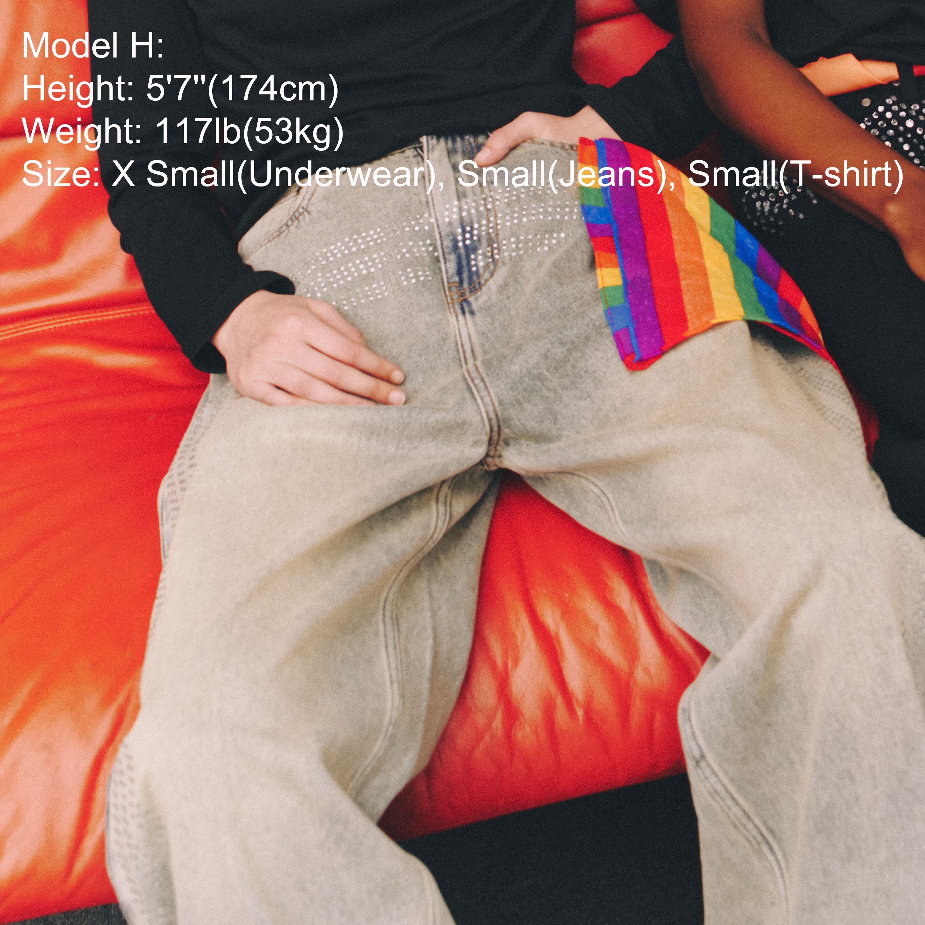 Y2K Low-Visibility Vintage Azure Radiant Wide-Leg Jeans, for Tomboy, Transgender Men, FTM, Non-binary