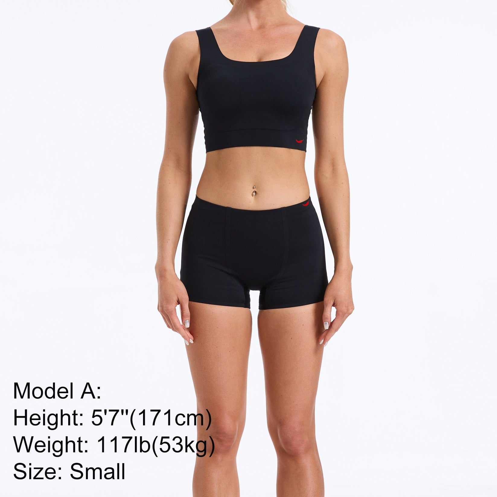 3 Pack- Black Bonded Kit: 1 Compression Top + 2 Invisible Boy Shorts for Tomboy, Transgender Men, FTM, Non-binary