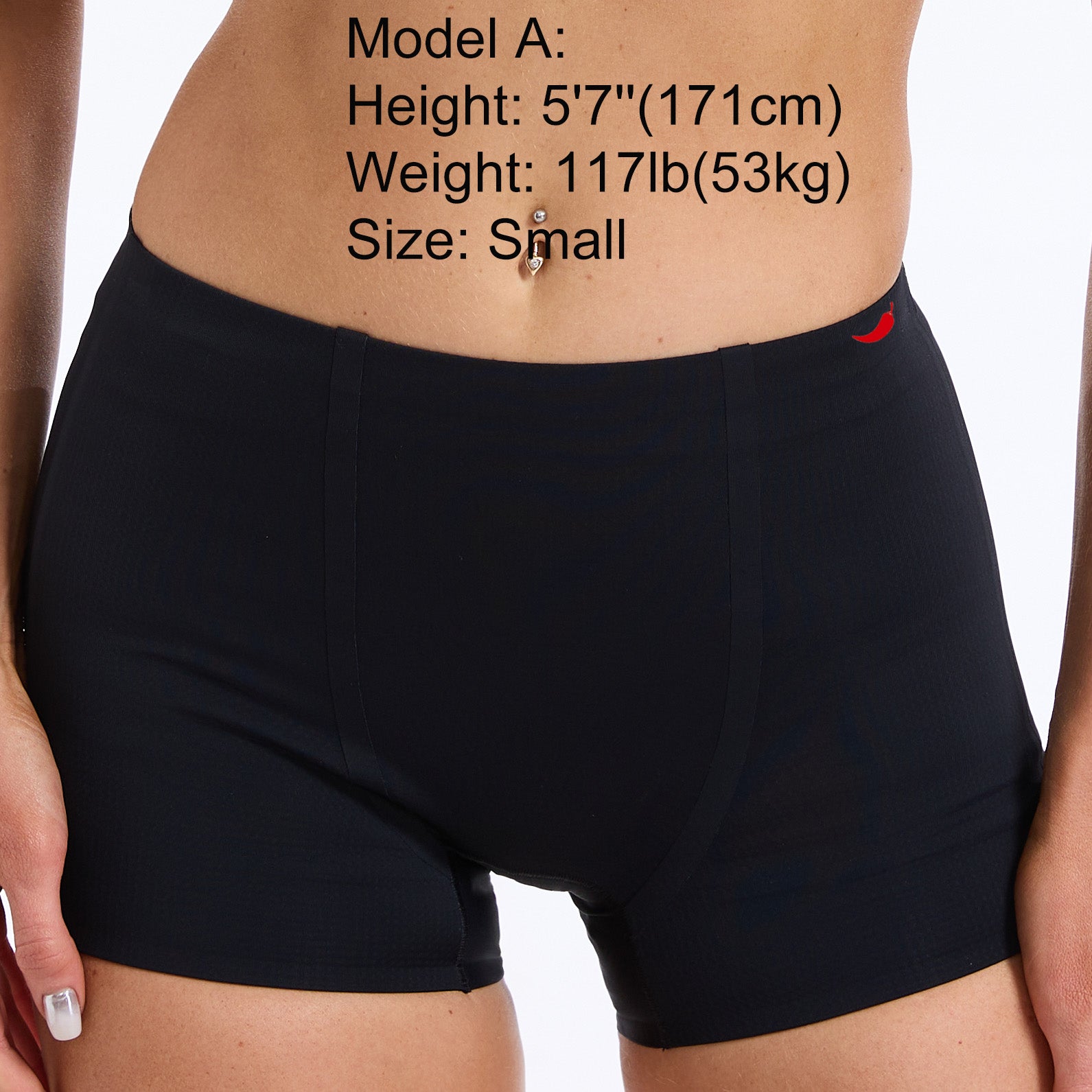 3 Pack- Black Seamless Bonded Invisible Boy Shorts for Tomboy, Transgender Men, FTM, Non-binary