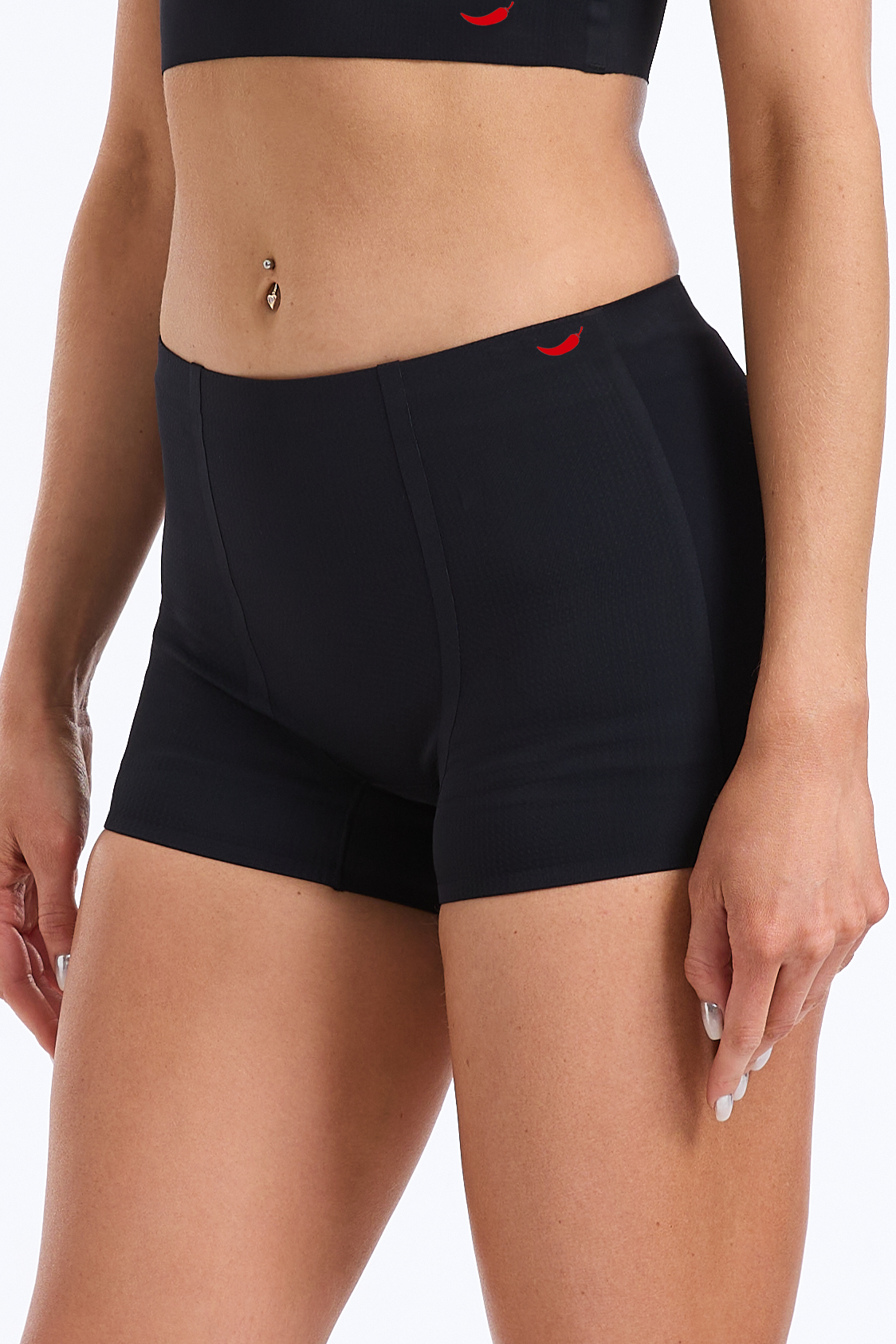 3 Pack- Black Seamless Bonded Invisible Boy Shorts for Tomboy, Transgender Men, FTM, Non-binary