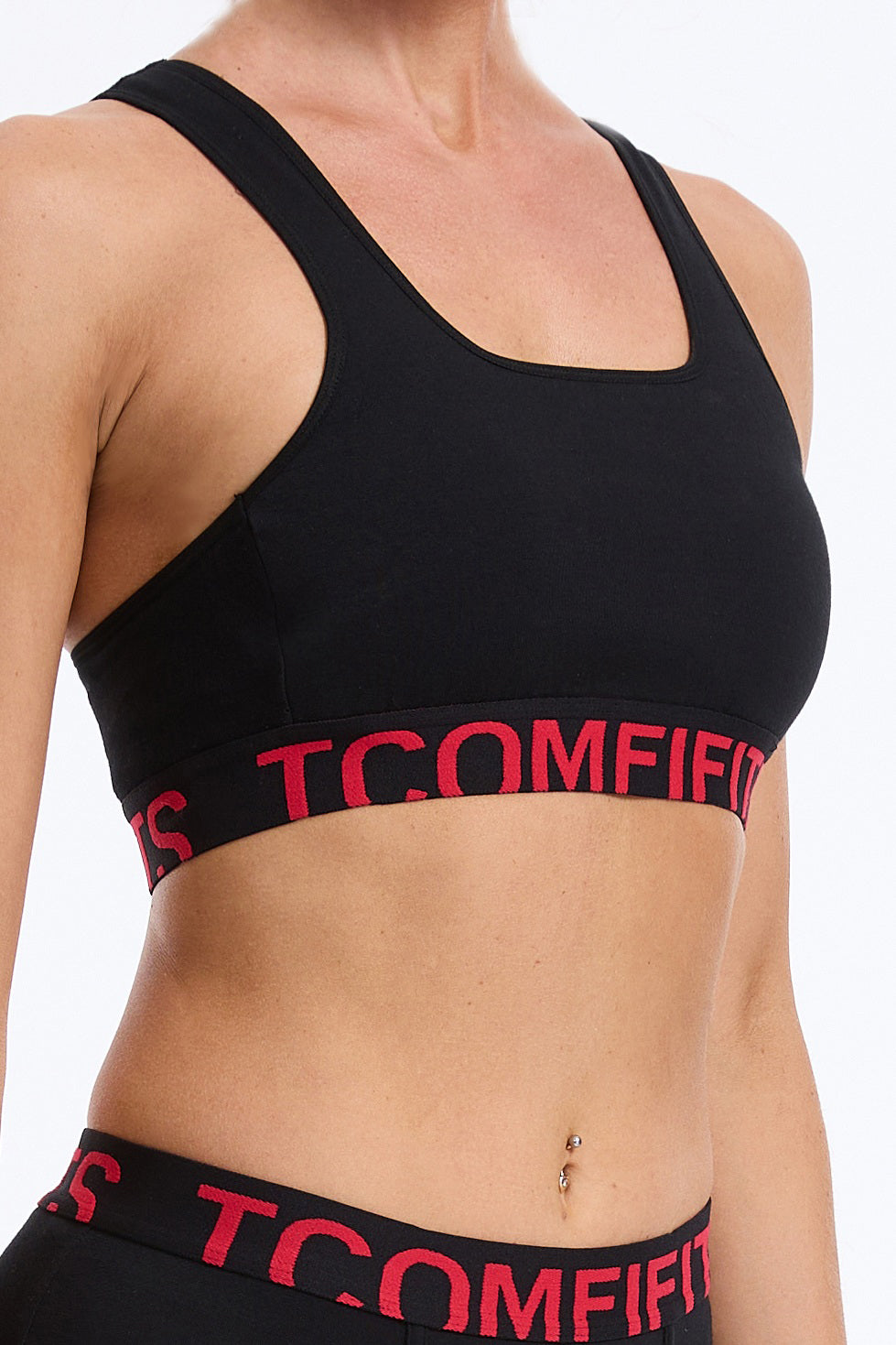 3 Pack- Black Cotton Essentials Soft Bra for Tomboy, Transgender Men, FTM, Non-binary