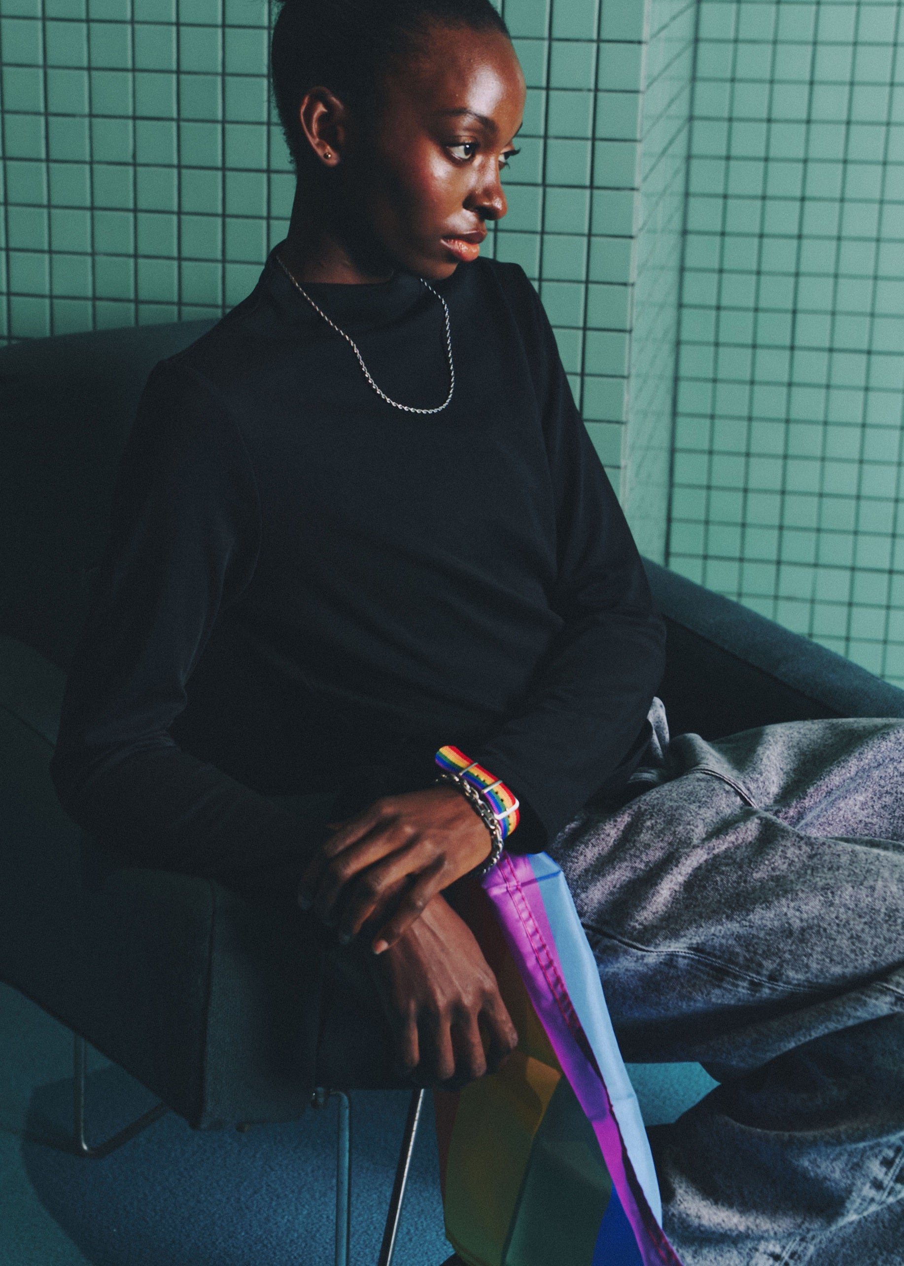 [BOGO FREE] 2 Pack- Right-Angle Tee (Short + Long Sleeve) for Tomboy, Transgender Men, FTM, Non-binary