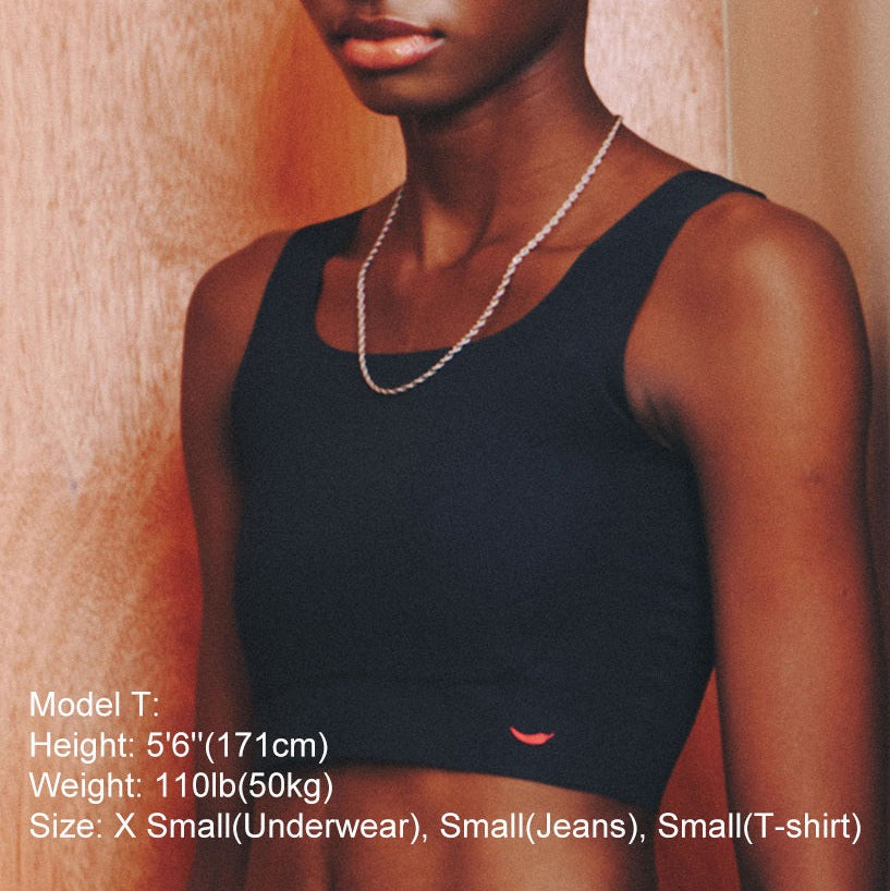 3 Pack- Black Compression Bonded Seamless Bra for Tomboy, Transgender Men, FTM, Non-binary
