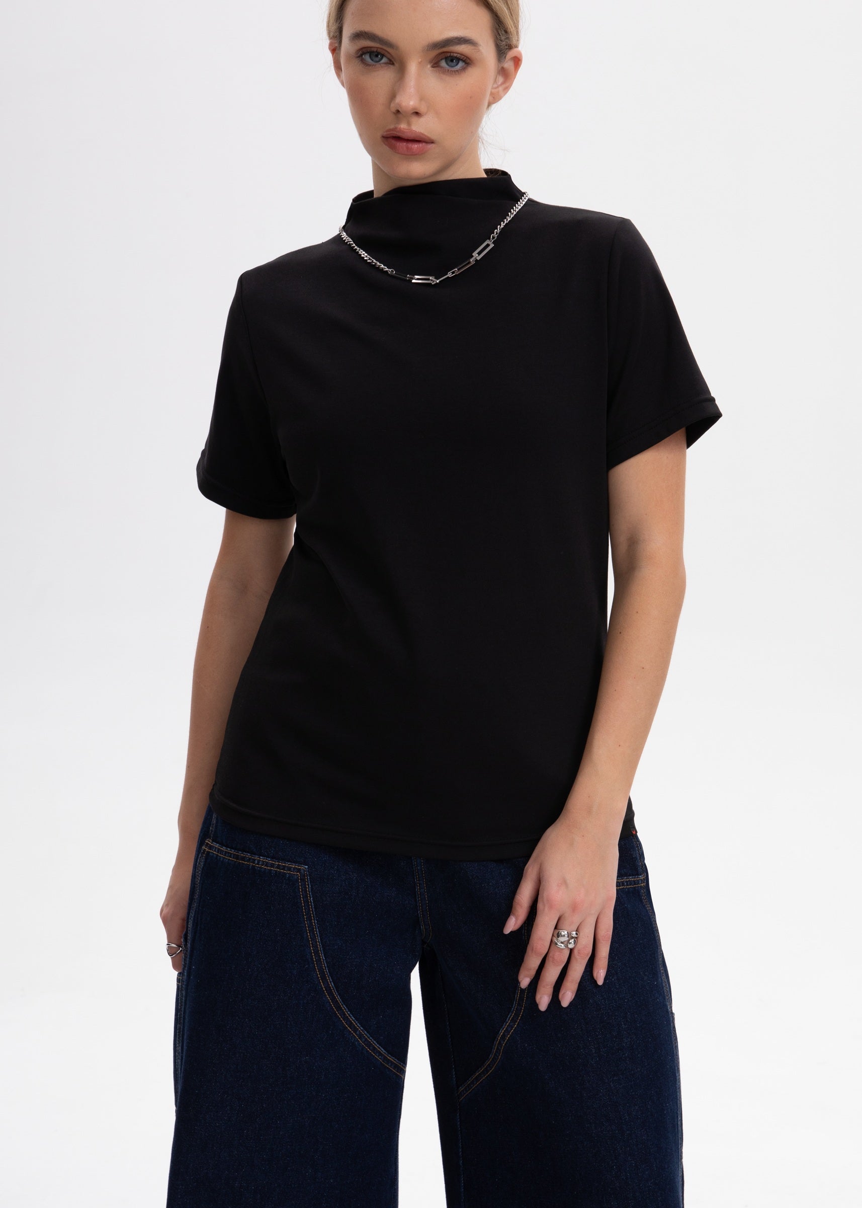 [BOGO FREE] 2 Pack- Right-Angle Tee (Short + Long Sleeve) for Tomboy, Transgender Men, FTM, Non-binary