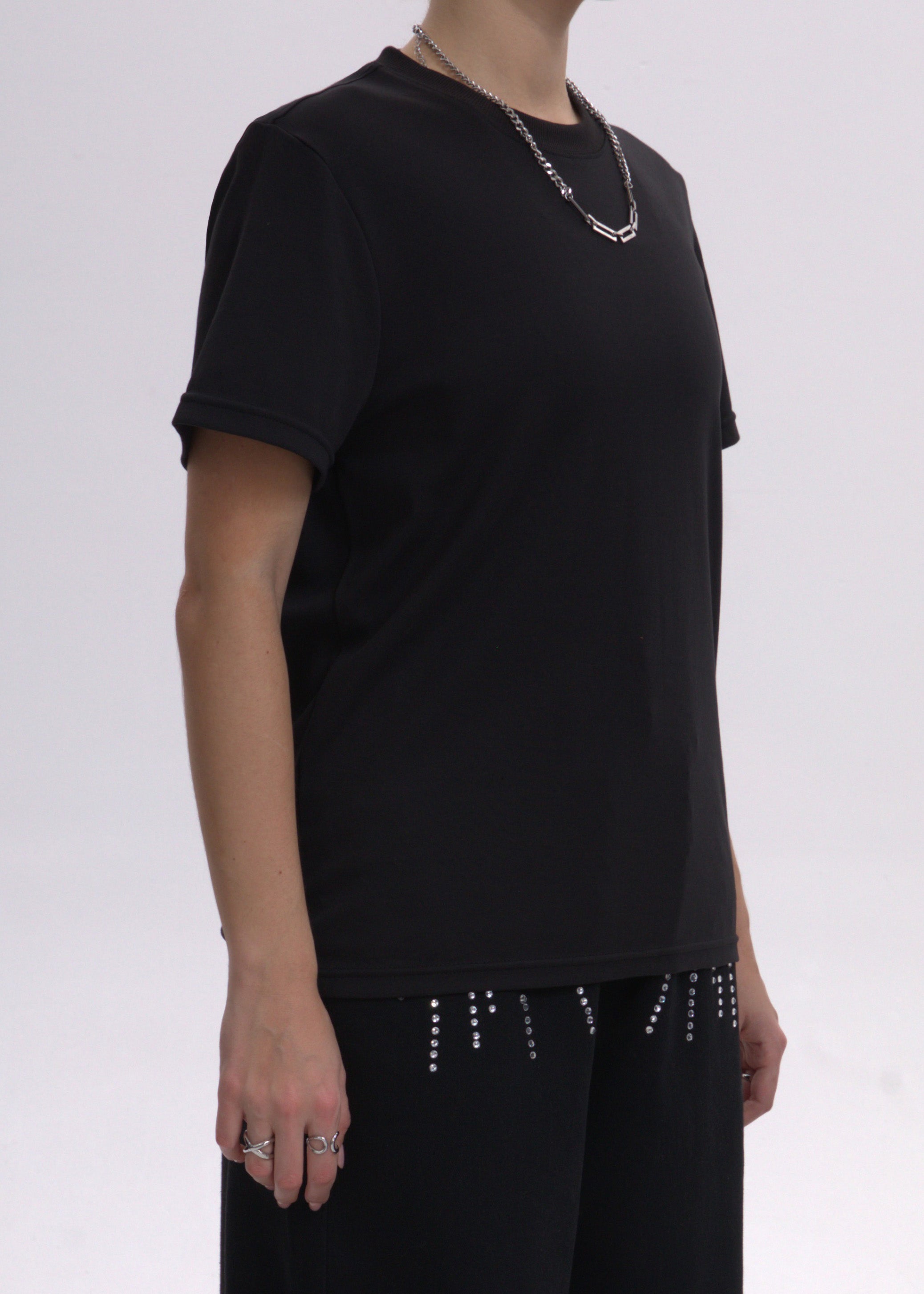 [BOGO FREE] 2 Pack- Right-Angle T-shirt (Round + V Neck) for Tomboy, Transgender Men, FTM, Non-binary