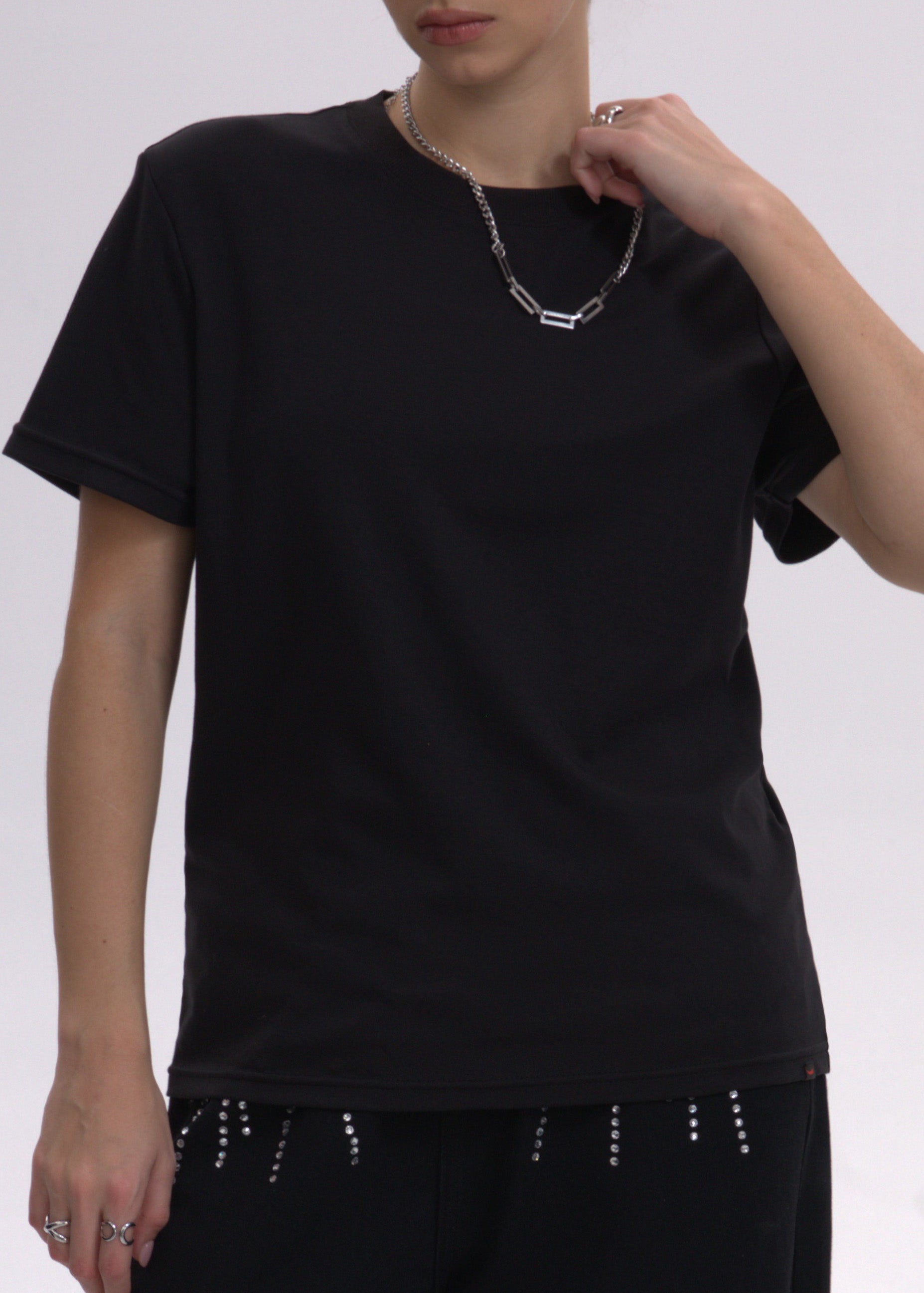 [BOGO FREE] 2 Pack- Right-Angle T-shirt (Round + V Neck) for Tomboy, Transgender Men, FTM, Non-binary