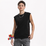 MASC MOTION™ Quick-Dry Muscle Vest / Side Mesh Panels for Tomboy, Trans Masc, FTM, Non-binary